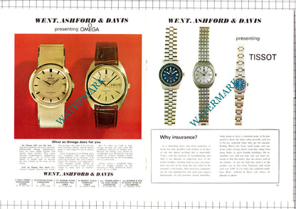 Went Ashford & David Jewellers Of Essex Advert - 1972 Folded Pullout / Print