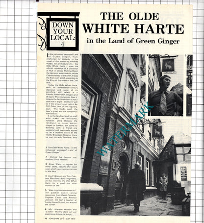 The Olde White Harte Hull Yorkshire Chris Watson Tim Tyler - 1979 Article