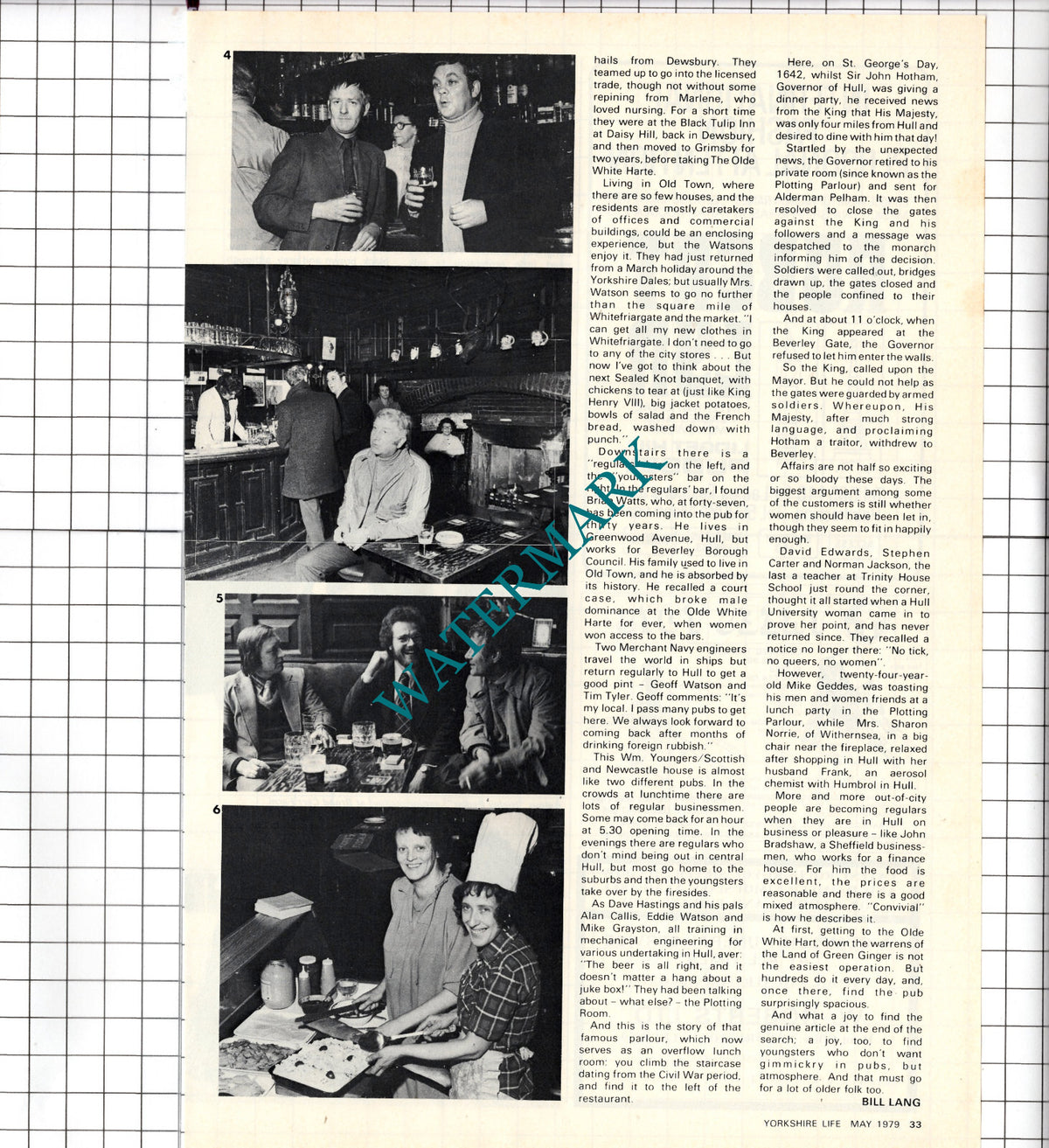The Olde White Harte Hull Yorkshire Chris Watson Tim Tyler - 1979 Article