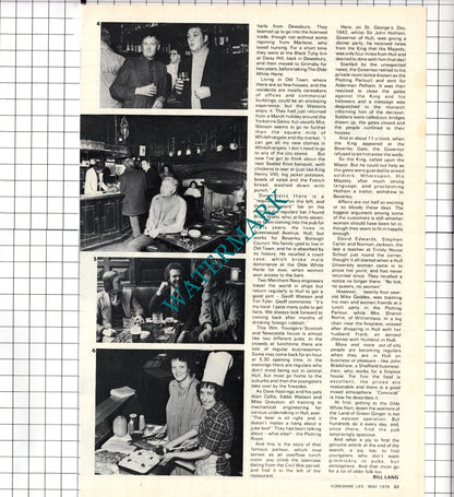 The Olde White Harte Hull Yorkshire Chris Watson Tim Tyler - 1979 Article