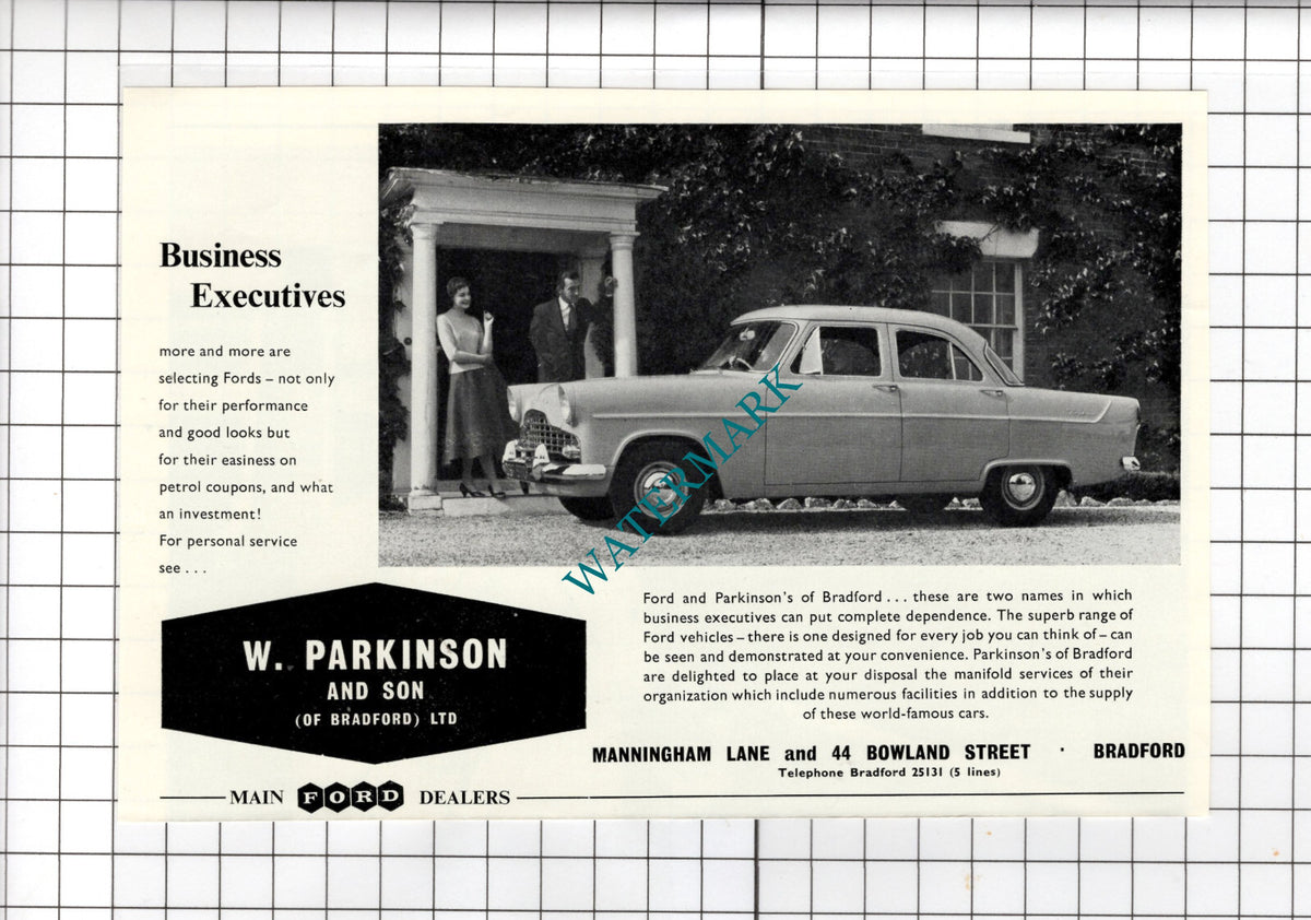 W Parkinson and Son of Bradford Ltd  - 1957 Small Advert
