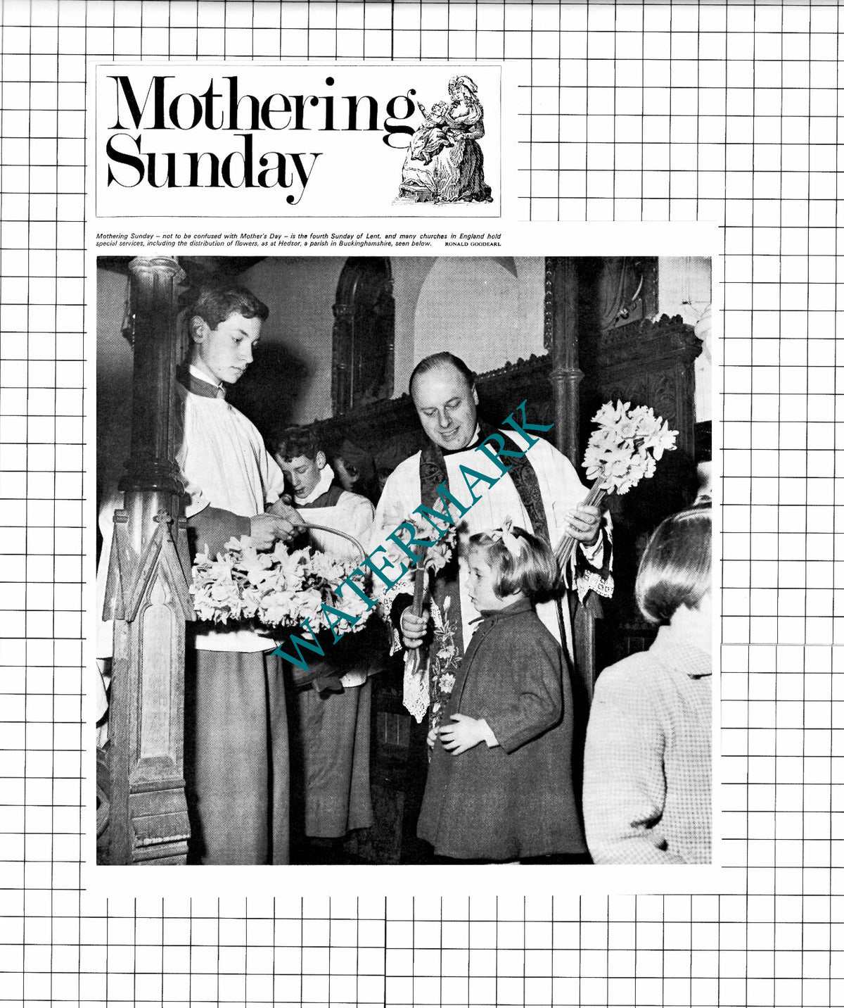Hedsor Buckinghamshire Church Vicar - 1975 Clipping / Print