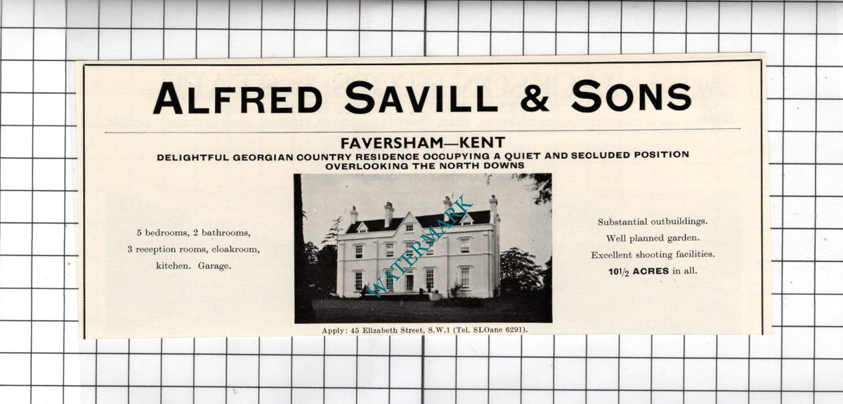 Faversham Kent  - 1967 Small House Sale Advert
