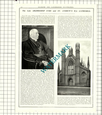 Rev Walter Ross Taylor Kelvinside Church / Archbishop Eyre  - 1904 Article