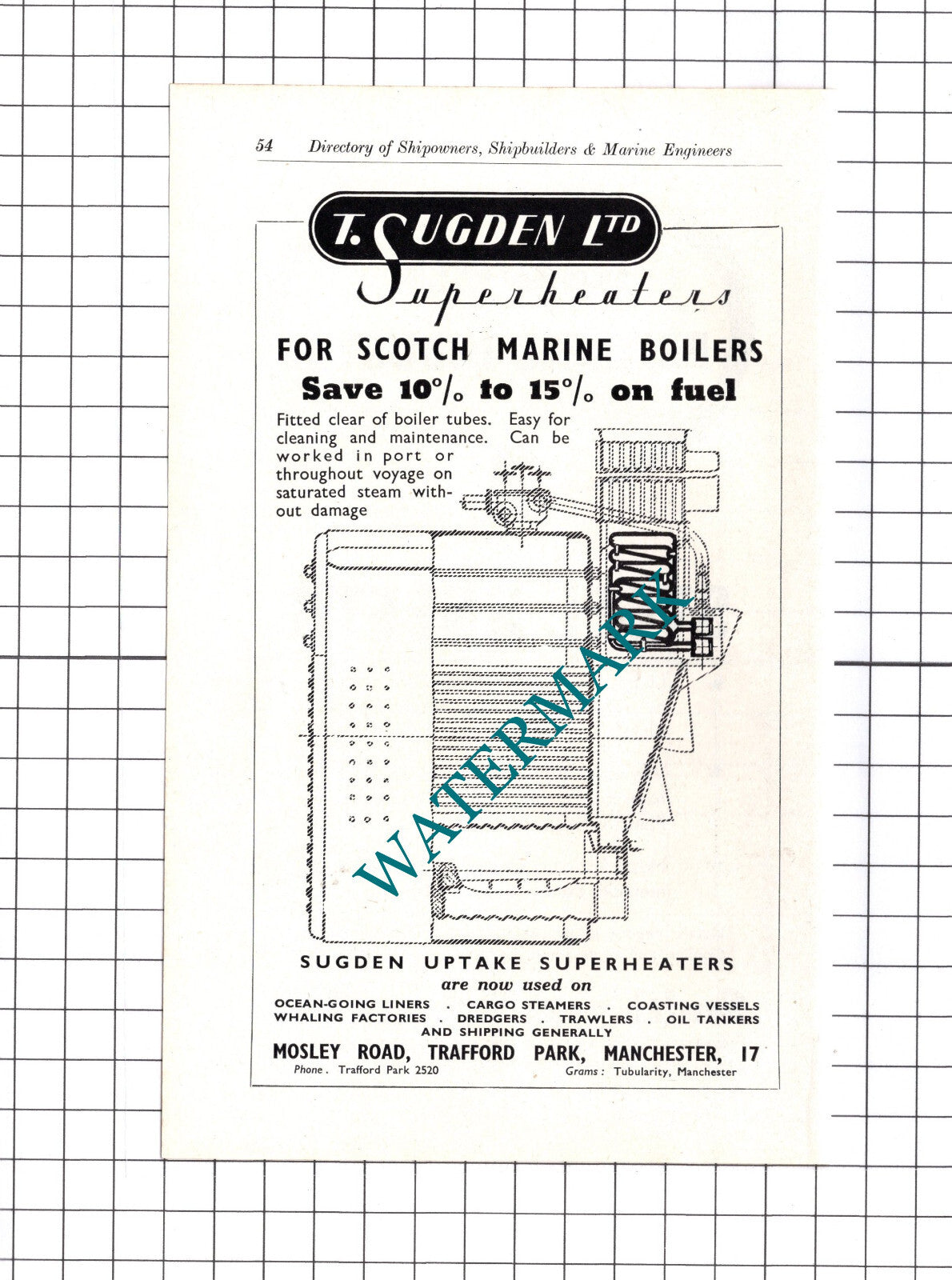 Smith and McLean Ltd Glasgow / T Sugden Ltd Manchester ADVERT - c.1957
