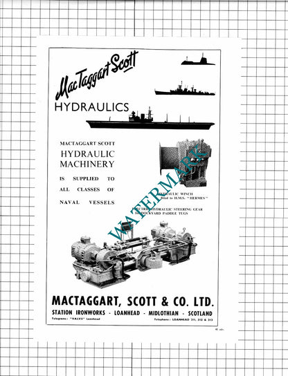AB Bofors Sweden  / Mactaggart Scott & Co Ltd Loanhead Scotland - 1960 Advert