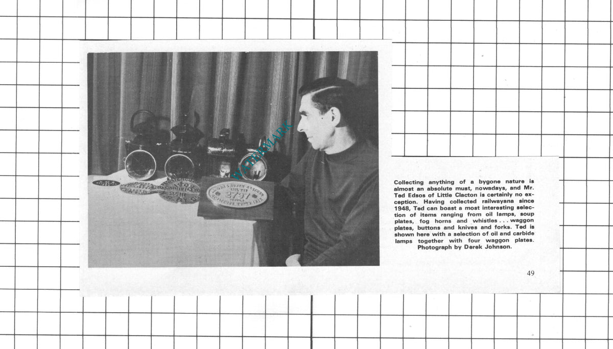 Ted Edsos Little Clacton Essex  -  1978 Small Clipping