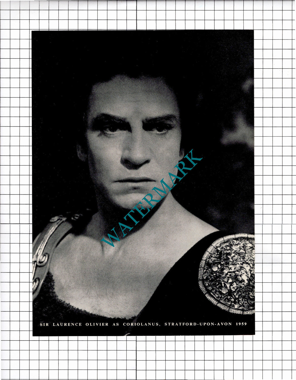 Sir Laurence Olivier As Coriolanus  - 1959 Clipping / Print
