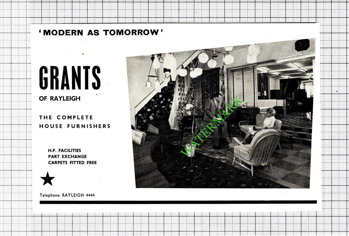 Grants Of Rayleigh Essex Advert - 1965 Cutting