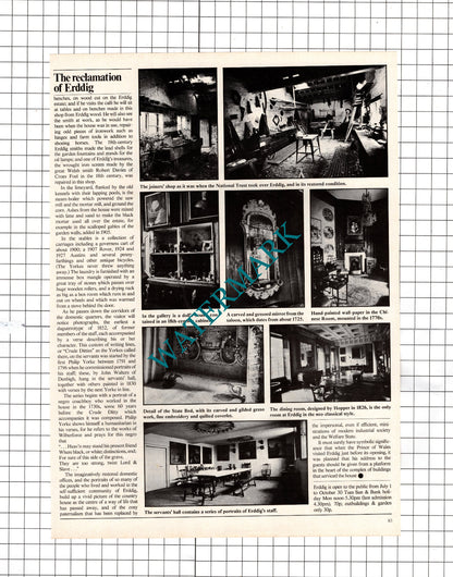 Erddig Denbighshire - 1977 Article