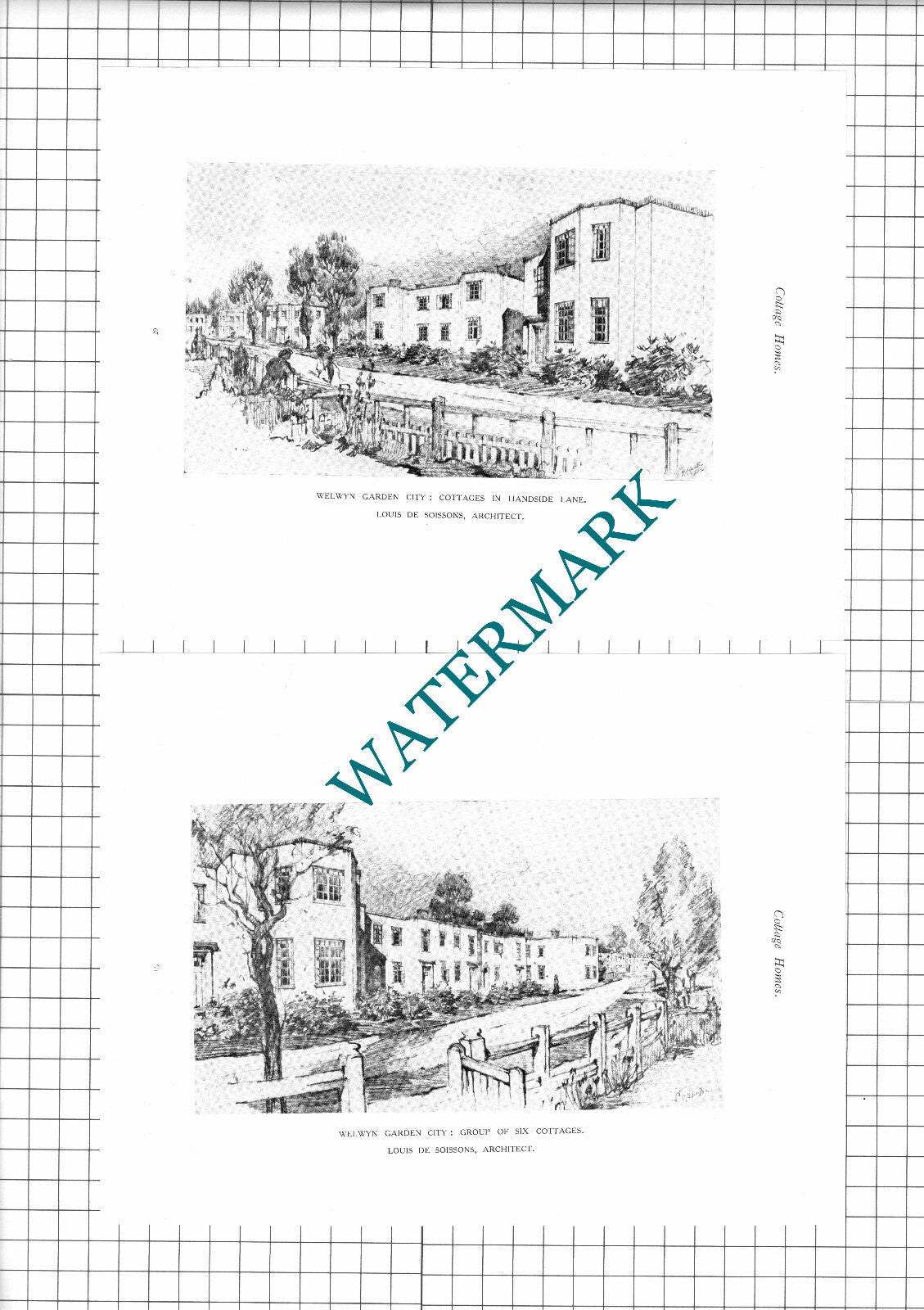 Handside Lane Welwyn Garden City Louis De Soissons Architect  - 1923 Book Prints