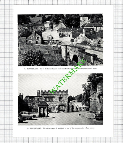 Shipley Art Gallery Gateshead / Blanchland Northumberland -  1958 Cutting/ Print