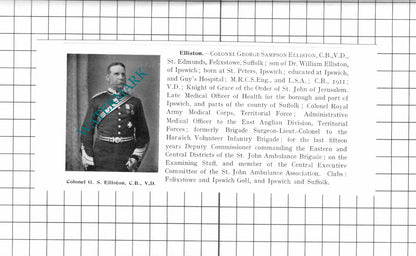 Colonel George Sampson Elliston / Nicholas Everitt Oulton Broad - 1911 Clipping