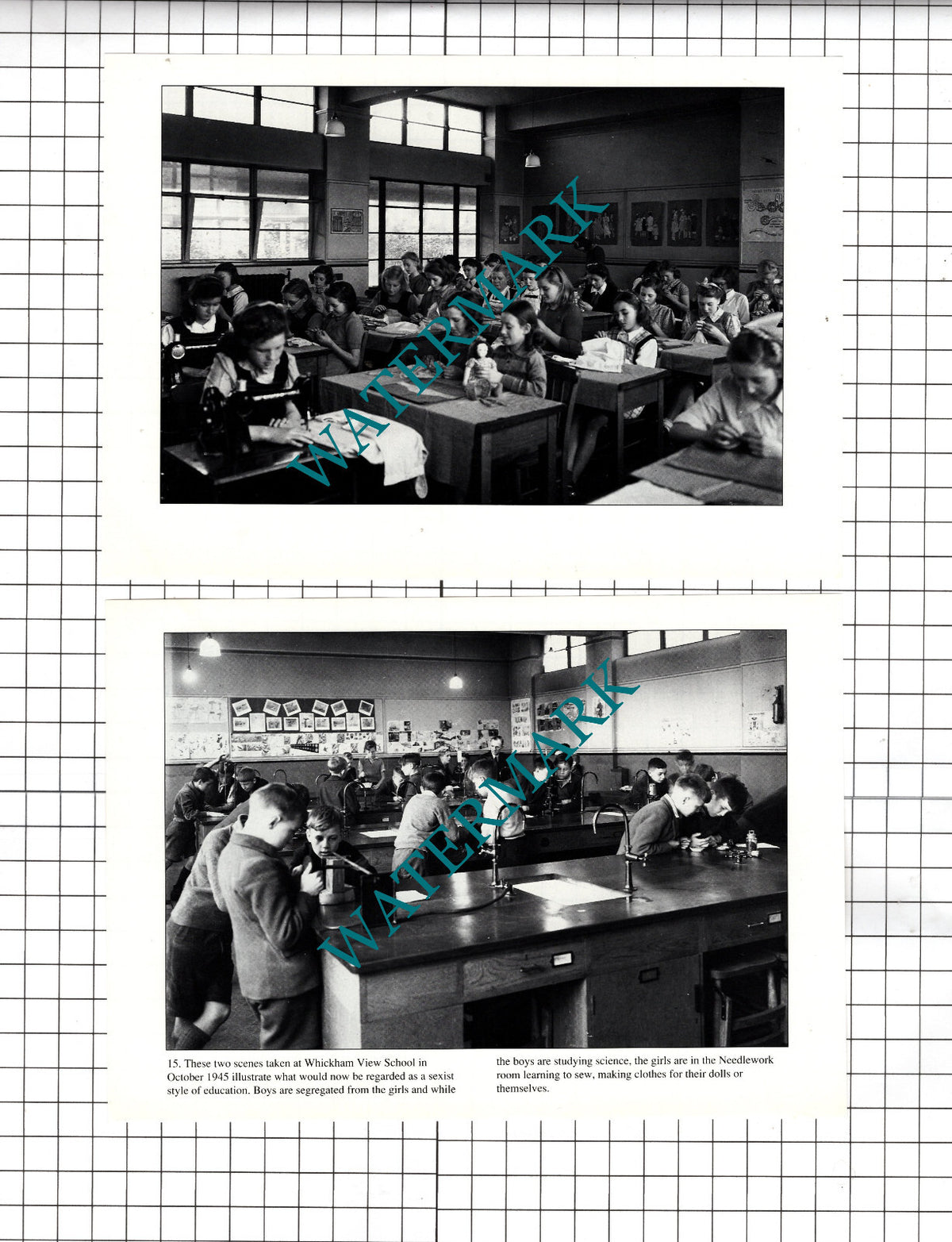 Whickham View School Newcastle Upon Tyne    - Two-Part Cutting / Print