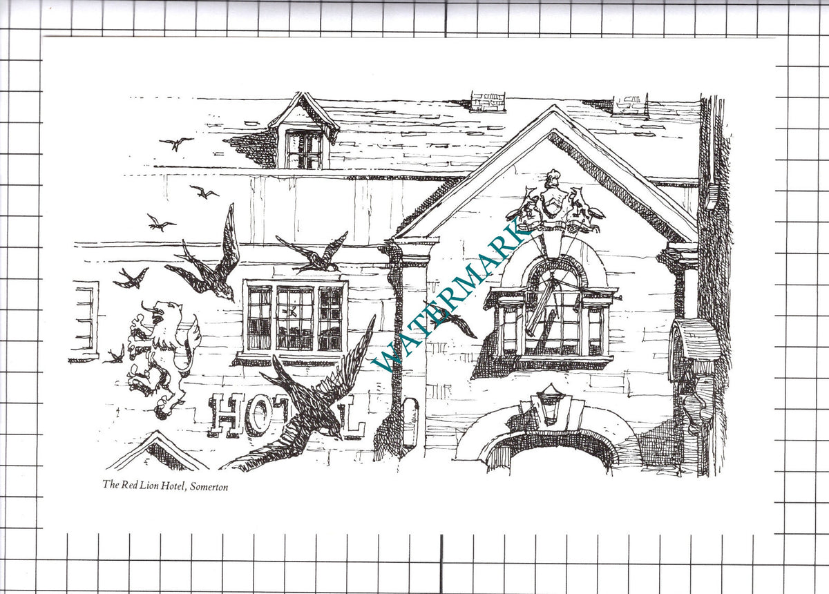 The Red Lion Hotel Somerton Somerset    - 1980's Cutting / Print