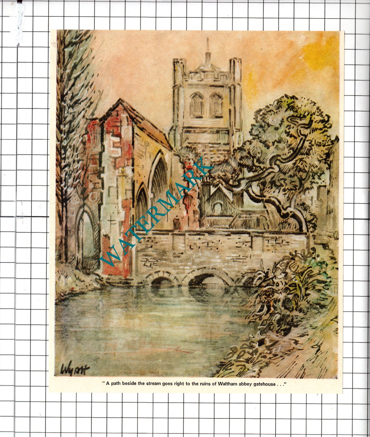 Waltham Abbey Gatehouse - 1970 Clipping