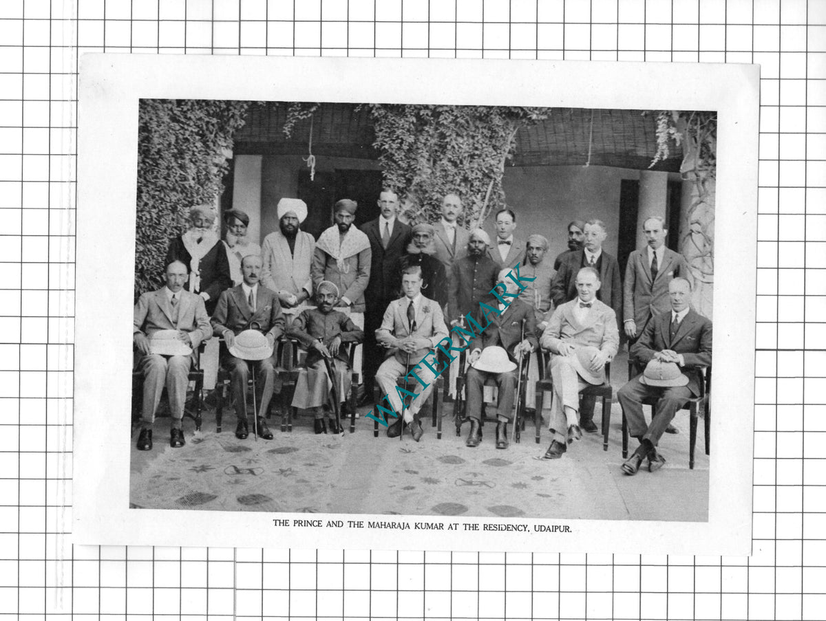 Maharaja Kumar Udaipur - c.1922 Clipping / Print
