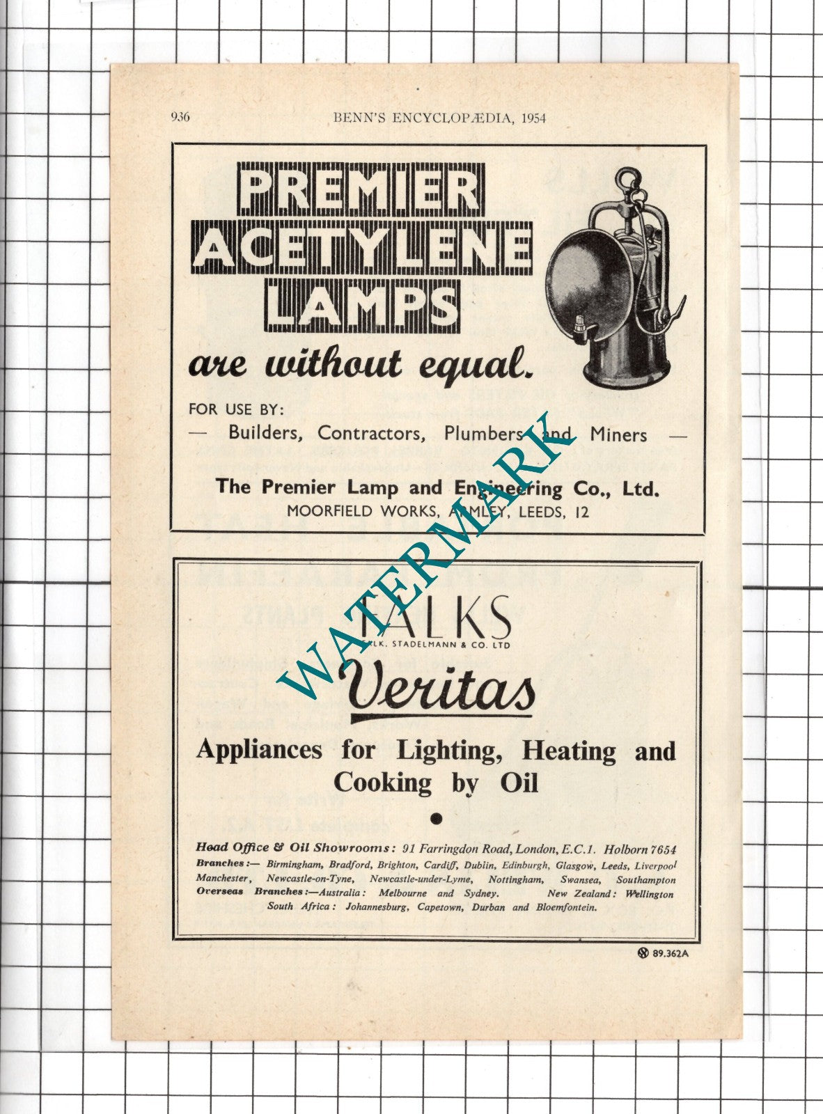 A C Wells & Co Ltd Hyde Cheshire / Falk Stadelmann & Co Ltd London - 1954 Advert