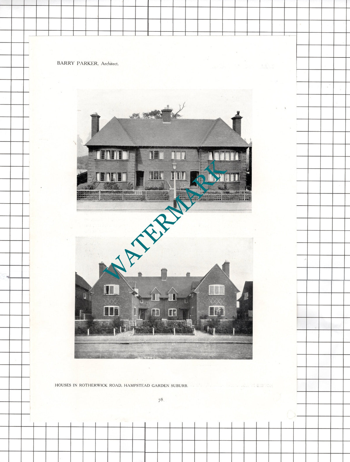Rotherwick Road Hampstead Garden Suburb Barry Parker Architect   - 1911 Article