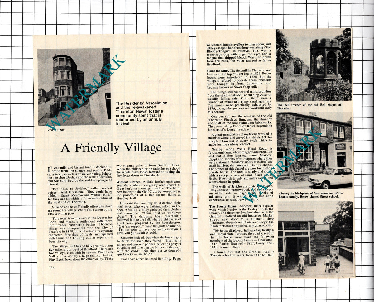 Thornton Yorkshire  - c.1980's Small Article