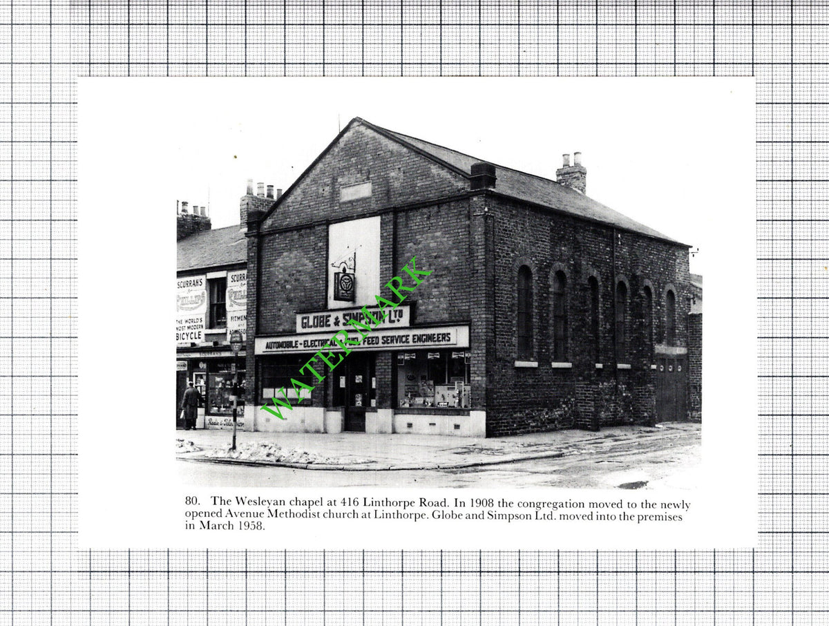 Globe and Simpson Ltd Wesleyan Chapel Linthorpe Road Middlesbrough   - Cutting