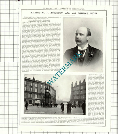 William Fleming Anderson / James Henderson Martin Glasgow Bridgeton 1904 Article