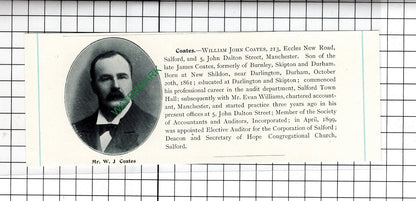 James Boardman Old Trafford / William John Coates Shildon -   c.1905 Clipping
