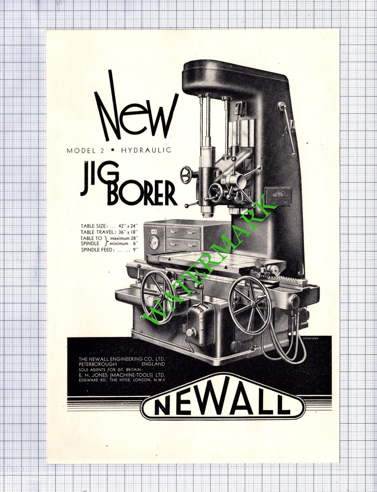 Newall Engineering Co Ltd Peterborough / Metalastik Ltd ADVERT- 1942 Cutting