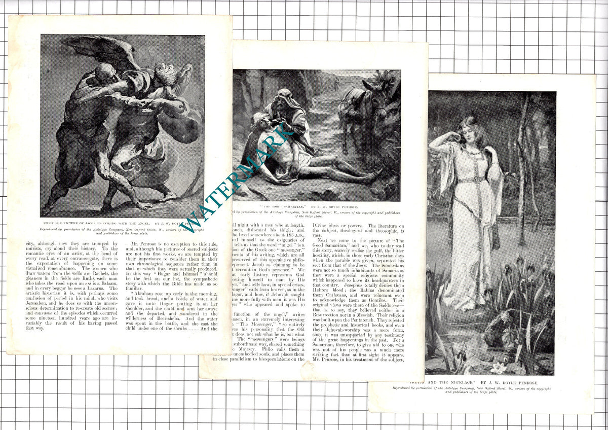 Mr J W Doyle Penrose Painter - 1907 Article