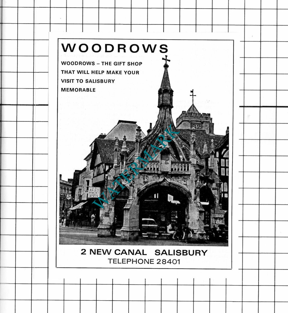 Woodrows Gift Shop Salisbury Wiltshire Advert - 1975 Clipping / Print