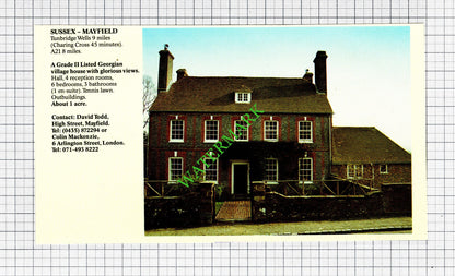 Mayfield Sussex / Slad Gloucestershire Mill House Sale Advert  - 1991 Cutting