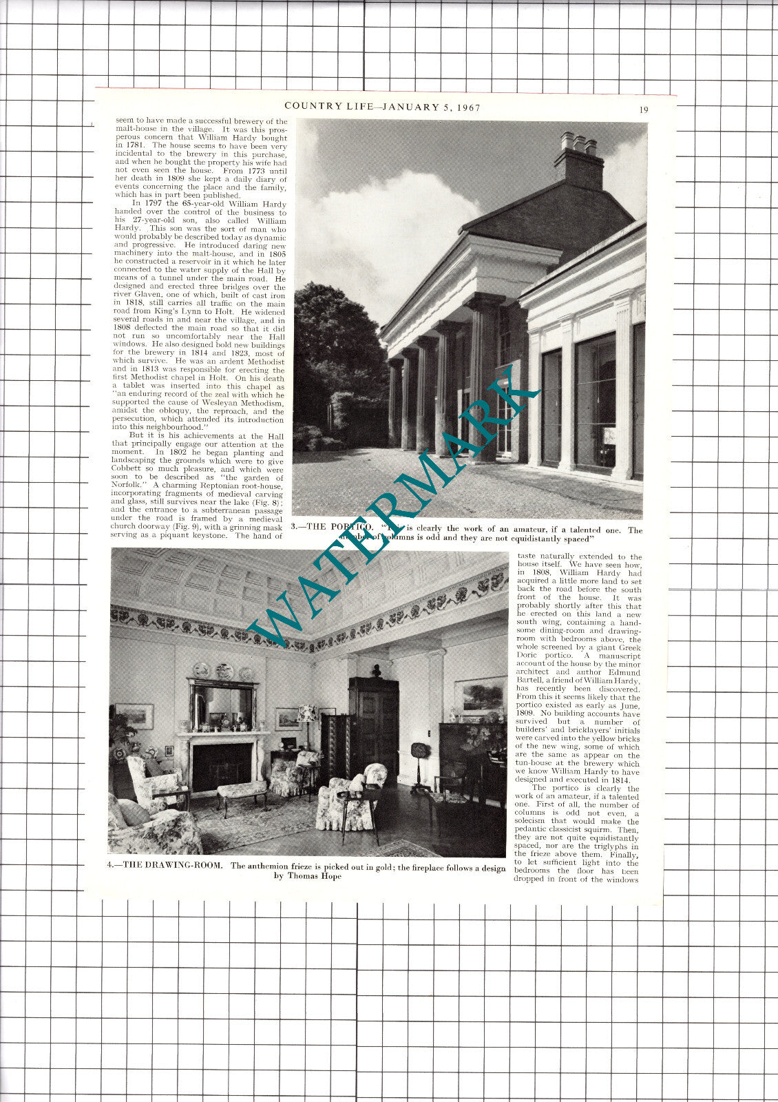 Letheringsett Hall Norfolk Lady Cozens-Hardy  - 1967 Article