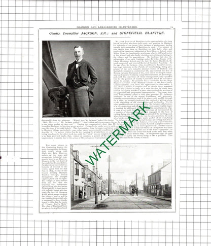 Mr John Jackson Bardykes Blantyre Scotland / Duke Of Hamilton  -1904 Article