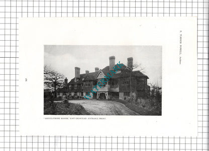 Shovelstrode Manor East Grinstead E Turner Powell Architect -1911 Article/Print