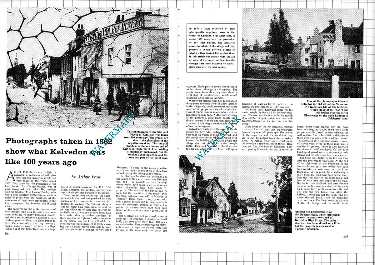 Kelvedon Essex Star & Fleece Swan Inn Angel Inn  - 1967 Article