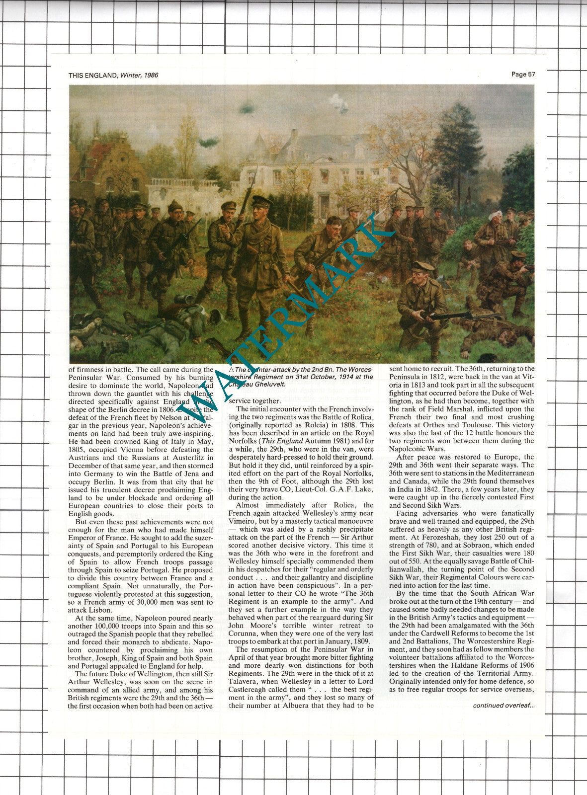 The Worcestershire Regiment - 1986 Article