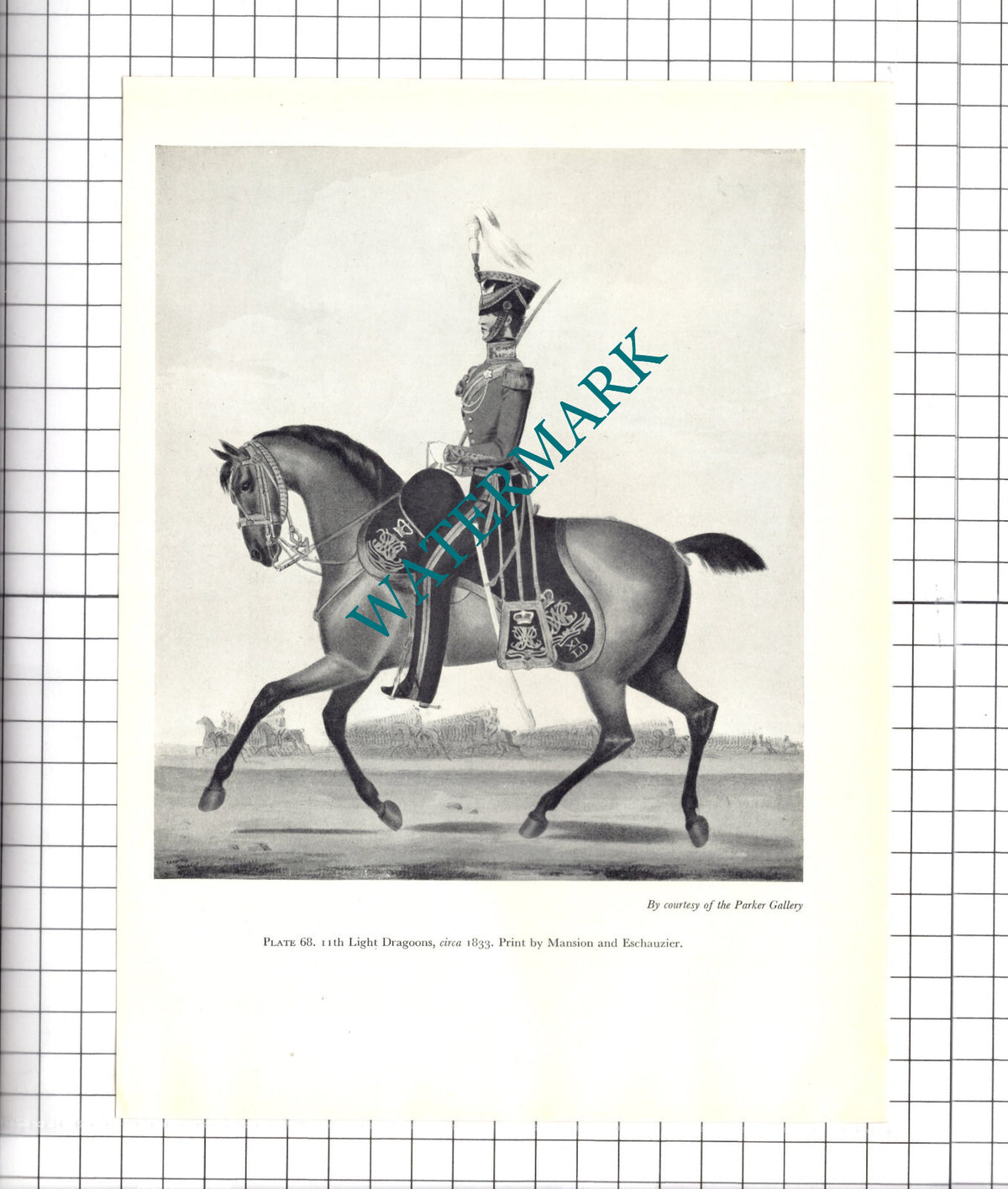 11th Light Dragoons Mansion and Eschauzier  - 1957 Clipping / Print