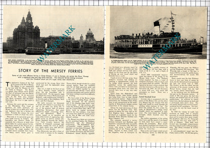 The Mersey Ferries Ferry   - c.1940's Article