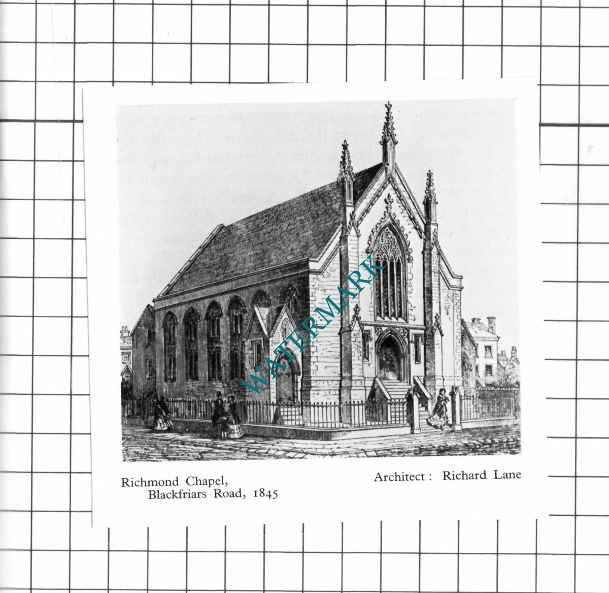 Richmond Chapel Blackfriars Road Manchester Richard Lane  - 1956 Small Clipping