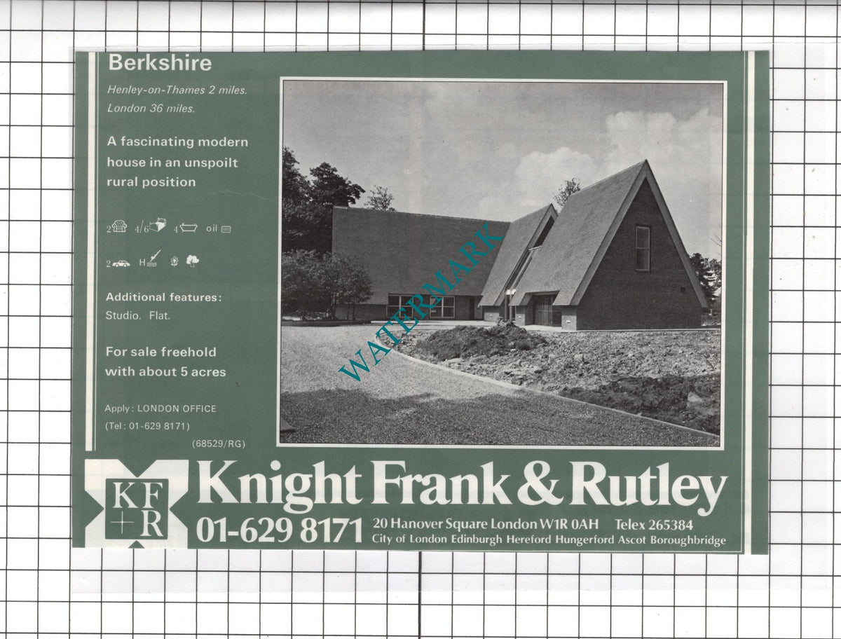 Henley-on-Thames Oxfordshire House Sale Advert - 1978