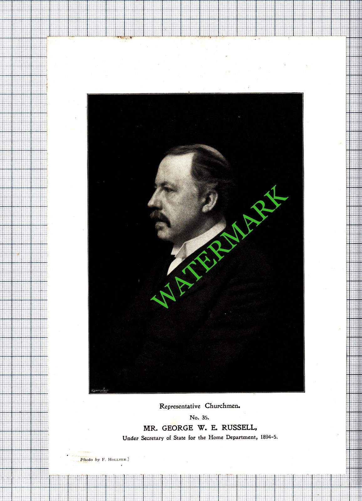 Mr George W E Russell  - c.1905 Print