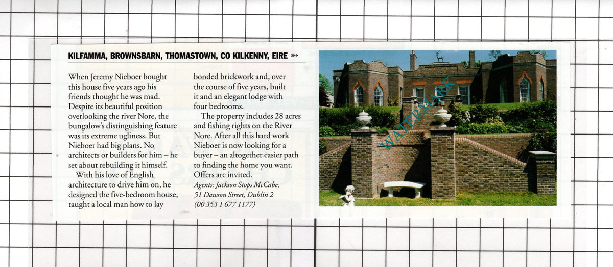 Kilfamma Brownsbarn Thomastown Kilkenny Ireland  - 1998  Sale Advert