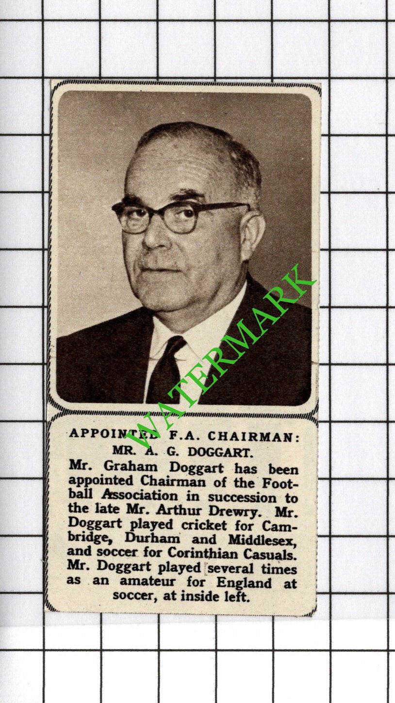 Mr Graham Doggart FA Chairman - 1961 SMALL Cutting