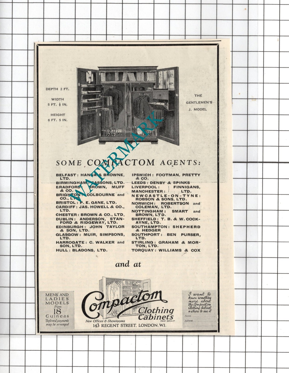 Compactom ADVERT - 1926 Small Advert