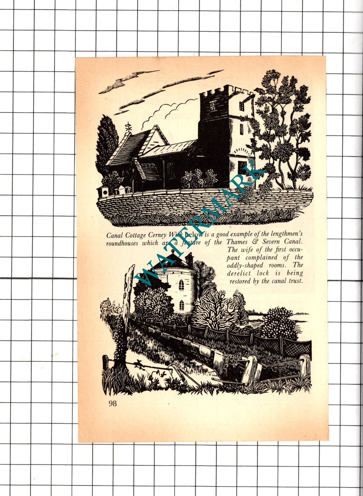 Nicholas Johnson Wood Engraver Bisley Gloucestershire - 1981 Small Article