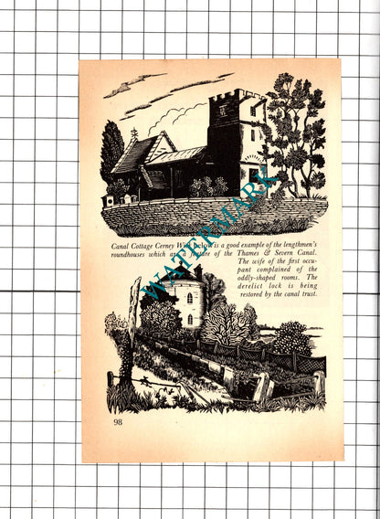 Nicholas Johnson Wood Engraver Bisley Gloucestershire - 1981 Small Article