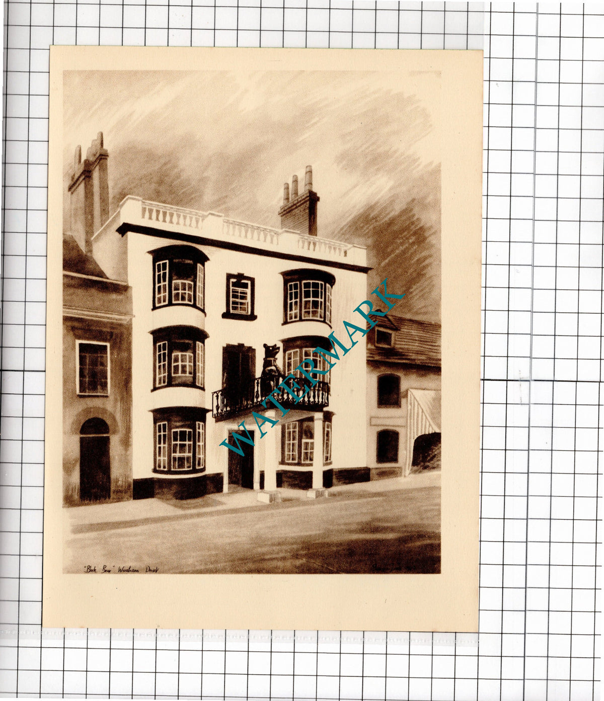 The Black Bear Wareham Dorset Barbara Jones - c.1949 Clipping / Print