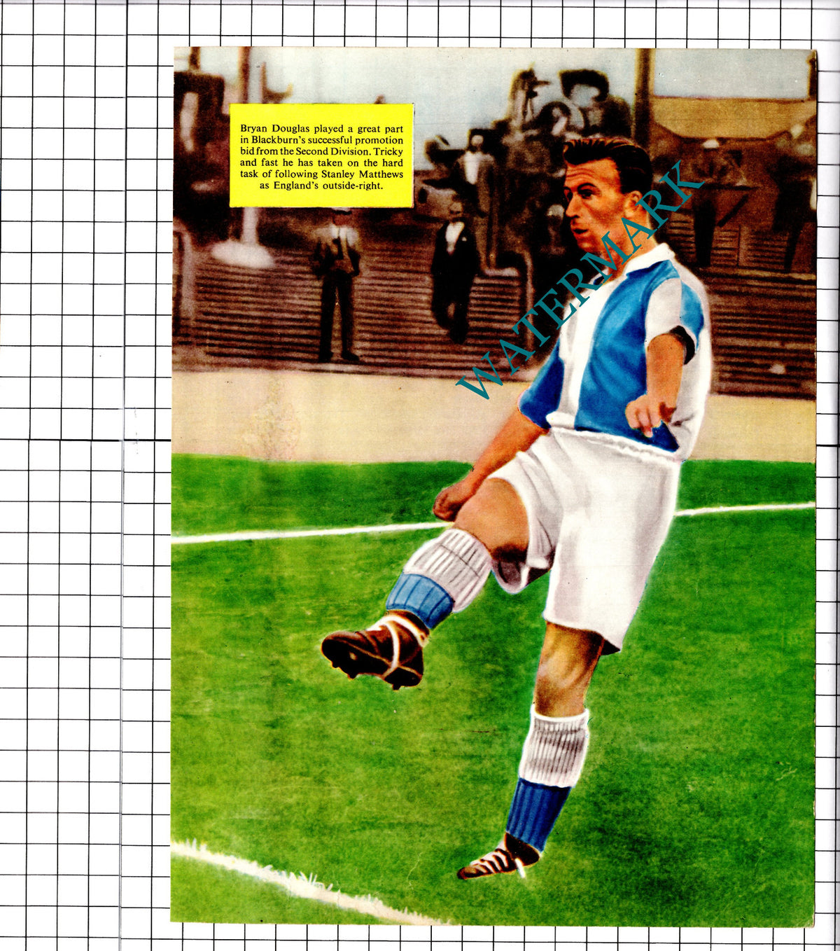 Bryan Douglas Blackburn Football - c.1958 Clipping / Print