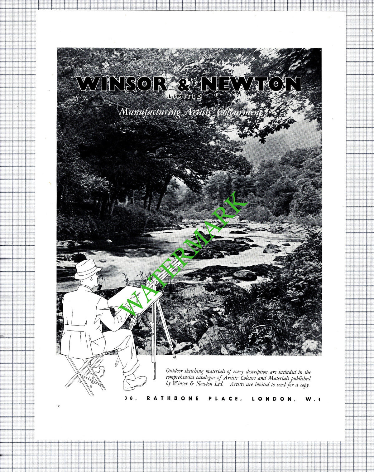 THREE Winsor & Newton Ltd Advert  - 1936 Cutting / Print  x 3