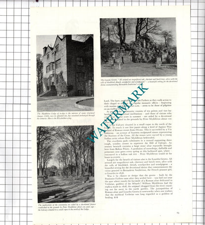 Myddleton Lodge Ilkley Yorkshire -  1956 Article